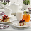 talerze deserowe porcelanowe i naczynia do kawy