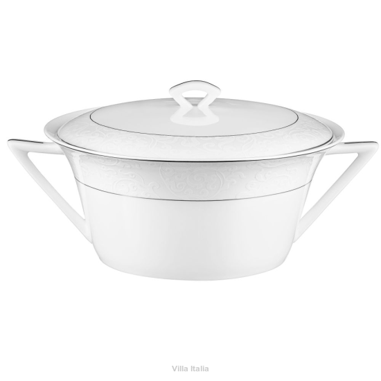 Waza porcelanowa platynowa linia MUREN platin