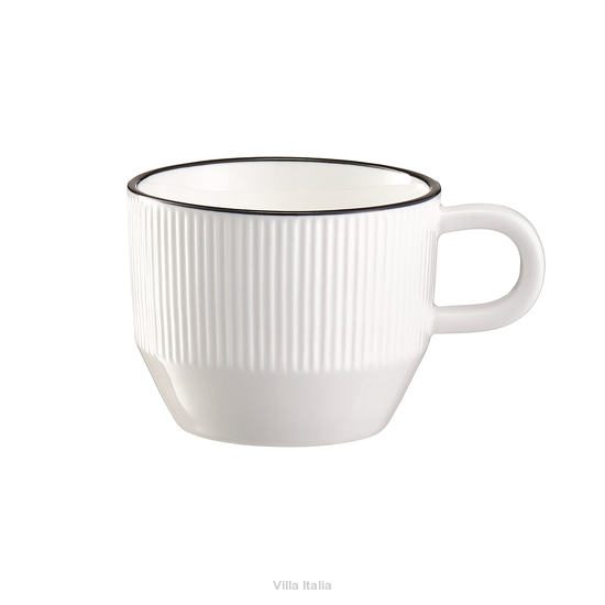 Elegancka filiżanka porcelanowa do kawy 210 ml na stół