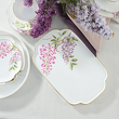 oryginalne talerzyki i taca na ciasto z porcelany