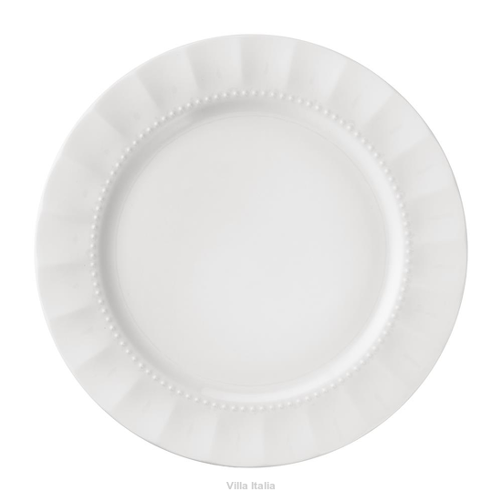 elegancki biały talerz porcelanowy 28 cm