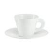 Spodek pod filiżankę do espresso 13 cm porcelanowy NAOMI WHITE 1
