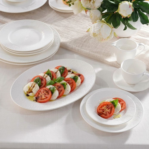 Serwis obiadowo kawowy na 6 osób porcelanowy FLORENTINA