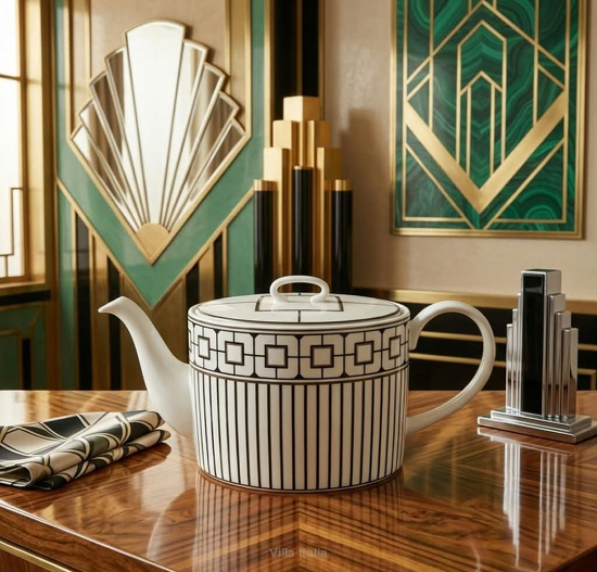 Dzbanek do herbaty porcelanowy dekorowany 1l UNICO 32