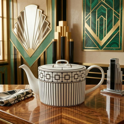 Dzbanek do herbaty porcelanowy dekorowany 1l UNICO 32