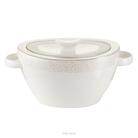 Waza porcelanowa 2,5 litra złota linia GOLDEN SAND