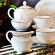 Serwis kawowy porcelanowy na 6 osób CAMILLA 1