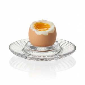 Kieliszek na jajko szklany z podstawką FABIO