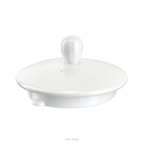 Biała przykrywka do dzbanka do herbaty