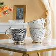 duże filiżanki porcelanowe ze złotem