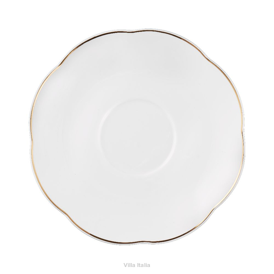 Spodek pod filiżankę 16,5 cm porcelanowy DENISE