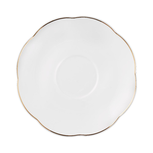 Spodek pod filiżankę 16,5 cm porcelanowy DENISE