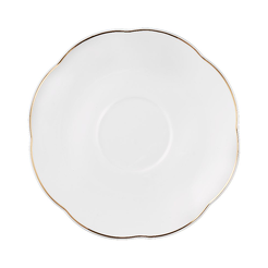 Spodek pod filiżankę 16,5 cm porcelanowy DENISE