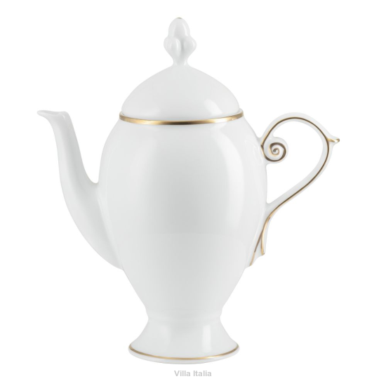 Dzbanek do herbaty porcelanowy OPERA GOLD 
