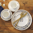 Serwis obiadowy i do herbaty porcelanowy z kubkami na 6 osób AZULEA 14