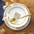 Serwis obiadowy i do herbaty porcelanowy z kubkami na 6 osób AZULEA 15
