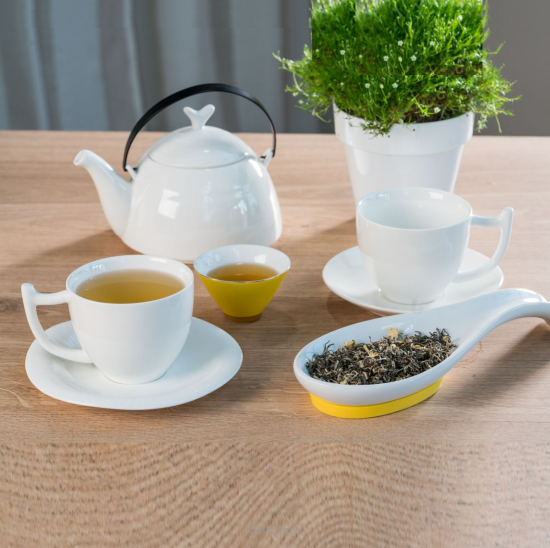 Serwis do herbaty porcelanowy dla dwojga ALDO