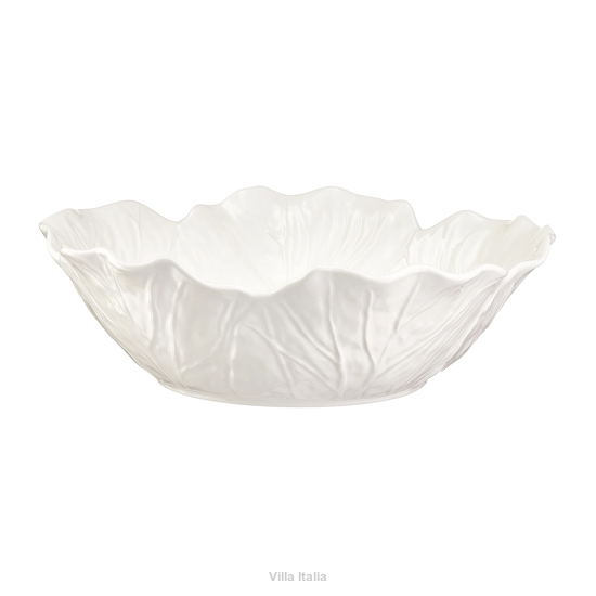 salaterka do sałatki porcelanowa biała