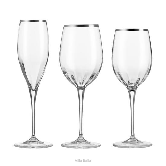 Komplet kieliszków ze szkła kryształowego