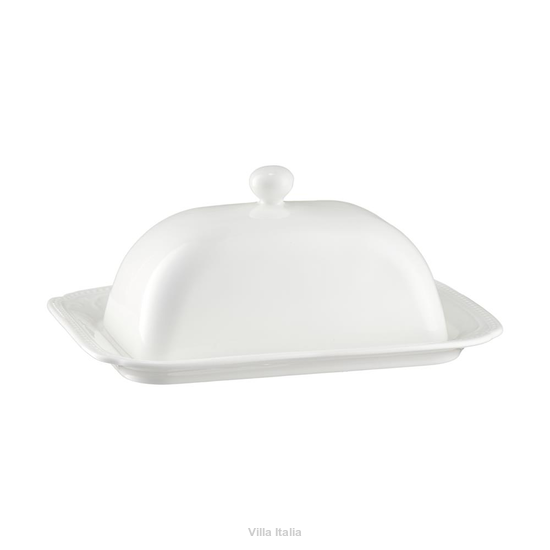 Maselnica porcelanowa 21 cm x 14,5 cm WHITE PRINCESS