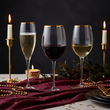 Kieliszki do szampana 6 sztuk MONALISA Gold 2