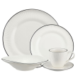 Serwis obiadowo kawowy na 12 osób porcelanowy BONITA BLACK 6