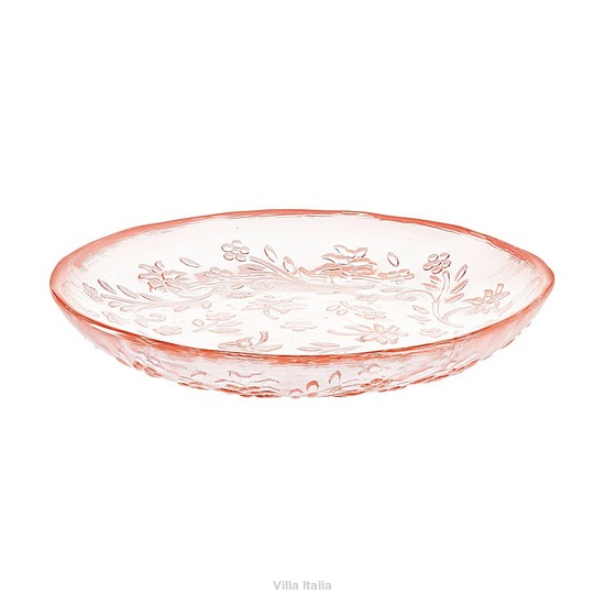 Talerzyk deserowy szklany 15 cm MURIEL różowy