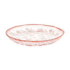 Talerzyk deserowy szklany 15 cm MURIEL różowy
