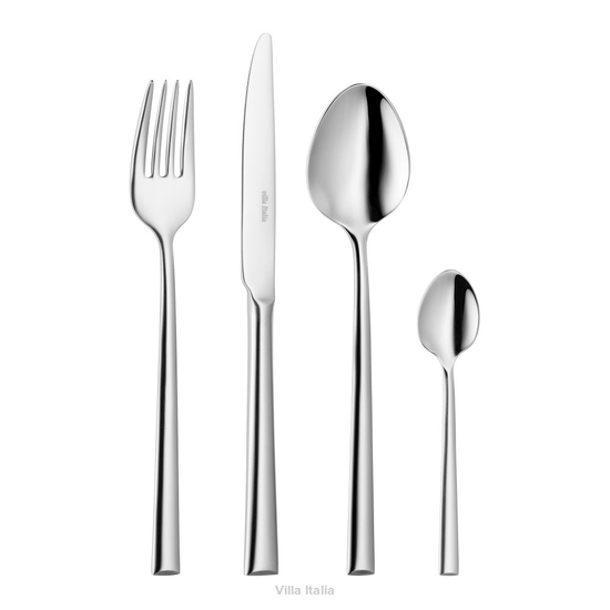 Nowoczesne eleganckie sztućce obiadowe