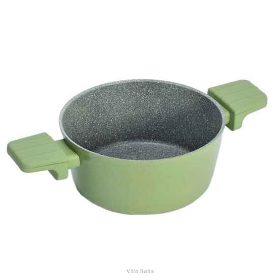 Garnek wysoki granitowy 20 cm TRESTELLE zielony