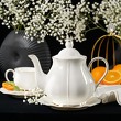 Serwis obiadowo kawowy porcelanowy na 6 osób SANDRINE 15
