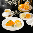 Serwis obiadowo kawowy porcelanowy na 6 osób SANDRINE 6