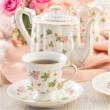 Serwis do kawy herbaty porcelanowy na 6 osób WALENCJA Ivory 8