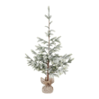Choinka ośnieżona 120 cm w worku jutowym 3