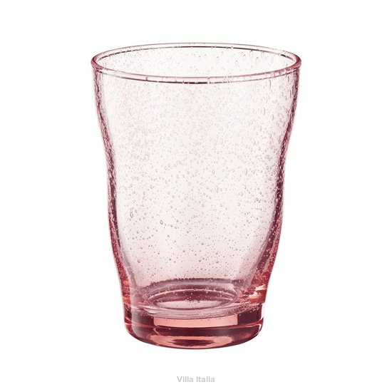 Szklanka wysoka różowa 330 ml PERLATO