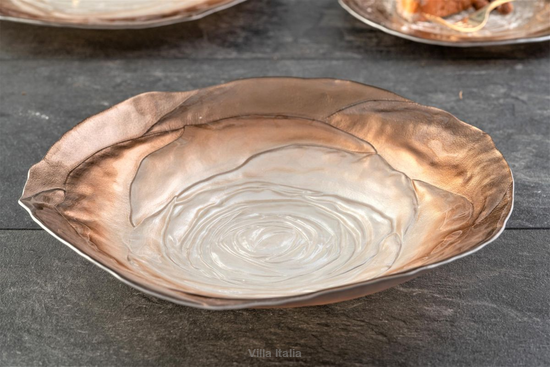 Salaterka szklana 30 cm AMANDA Brown 