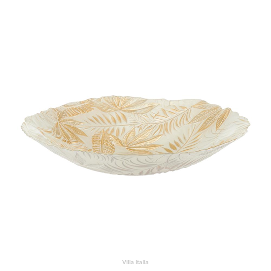 Misa na owoce 40 cm Salaterka szklana AMAZON Gold