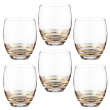 Zestaw szklanek 430 ml 6 sztuk AMARE GOLD 1