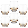 Zestaw szklanek 430 ml 6 sztuk AMARE GOLD 1