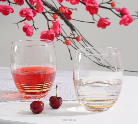 Komplet eleganckich szklanek do drinków