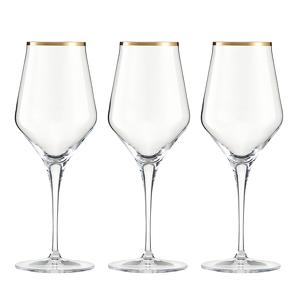 Kieliszki do wina czerwonego 450 ml 6 sztuk CONTESSA Gold