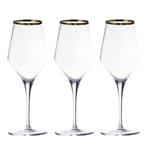 Kieliszki do wina czerwonego 450 ml 6 sztuk CONTESSA Gold