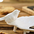 Talerzyk liść porcelanowy Miseczka dekoracyjna CLARA Ivory 4