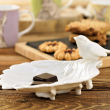 Talerzyk liść porcelanowy Miseczka dekoracyjna CLARA Ivory 6