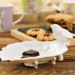 Talerzyk liść porcelanowy Miseczka dekoracyjna CLARA Ivory 6