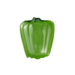 Miseczka szklana 15 cm PAPRYKA zielona 1