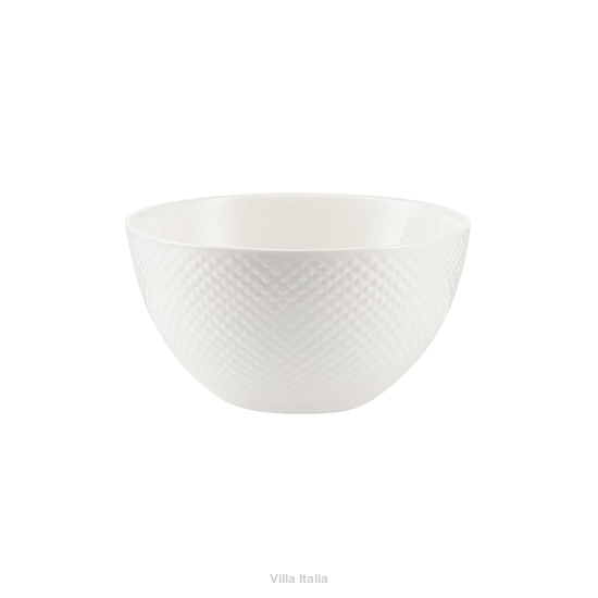 Miseczka do zupy z białej porcelany kostnej
