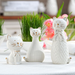 Figurka kotek porcelanowy 13,5 cm KAROL 4