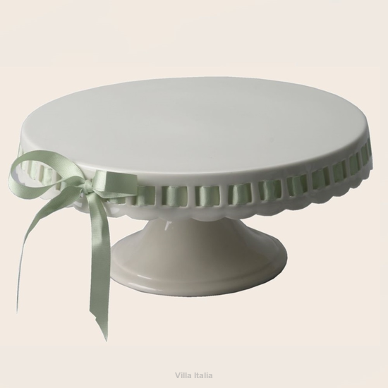 Patera do ciasta ażurowa 30 cm z wstążką CLARA 