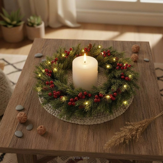 Elegancki stroik świąteczny na stół